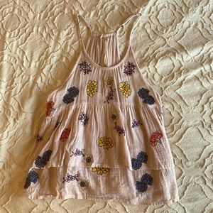 Embroidered tank top